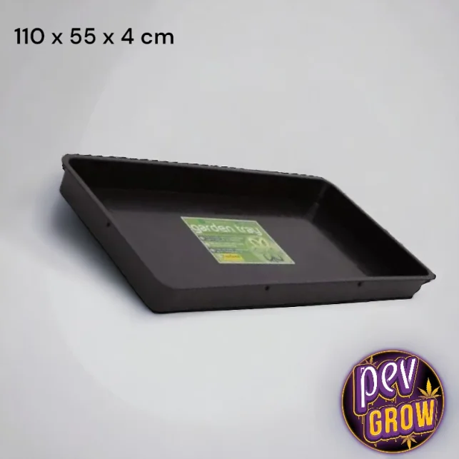 Schneller Versand 110x55x4 cm schwarzes Anzuchttablett – Hochbelastbares Ablauf- und Ordnungstablett für Indoor-Zelte