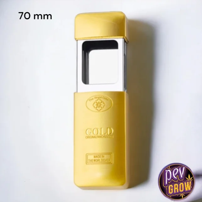 Top-Seller Goldener 70 mm Tragbarer Aschenbecher – Taschenaschenbecher aus Metall, geruchsdicht