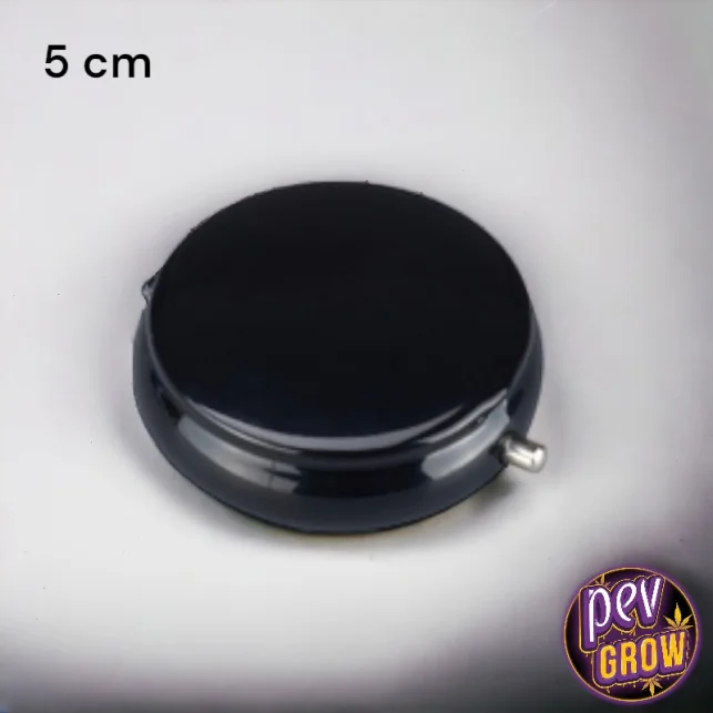 Tragbarer Aschenbecher Coney 5 cm Schwarz – Geruchsdichter Taschen-Aschenbecher aus Metall für diskretes Rauchen Zertifiziert