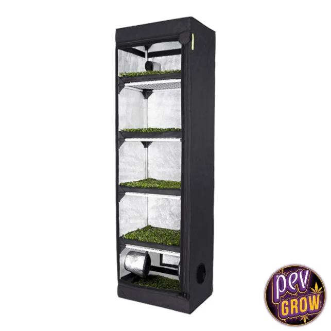 Garantierte Lieferung Pilzzuchtzelt 60x40x200 – Dark Box Propagator mit 5 Ebenen