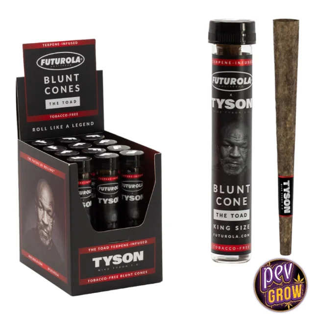 Blunt Wrap mit infundierten Terpenen Tyson 2.0 x Futurola – Tabakfrei, King Size, Langsames Burn Knallerangebot