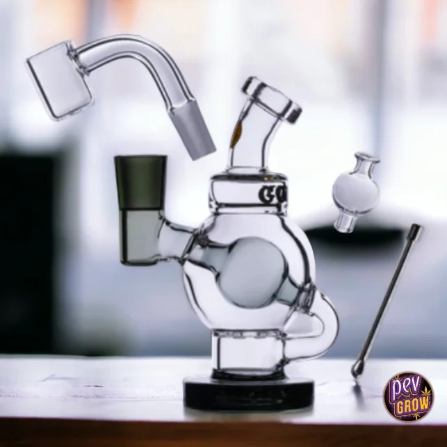 Echt Mini Rig Goodyglass 4-teiliges Kit – Orbit Dab Rig für Konzentrate · 5-Zoll Glas-Wasserrohr