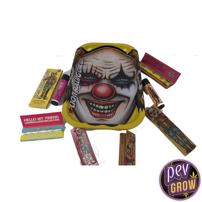 Jetzt Bestellen Lion Circus Clown Pack – Komplettset für Raucherzubehör · Lion Rolling Circus · Drehunterlage, Papers & Feuerzeuge