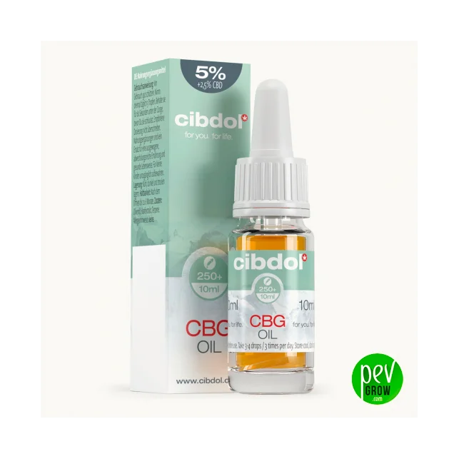 Kostenloser Rückversand Cibdol CBG 5 % + CBD 2,5 % Öl 10 ml – Full-Spectrum Hanftropfen für tägliche Balance