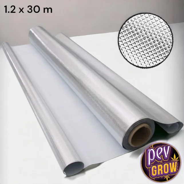 Diamond Reflektierende Kunststoffrolle 1,25 x 30 m – 95 % Lichtreflexion & Anti-Knickeffekt · Maximieren Sie Ihre Indoor-Erträge Letzte Chance