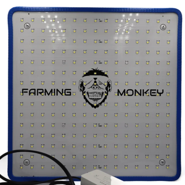 Farming Monkey 35W Wachstums-LED-Panel – Volles Spektrum 6500K Vegi-Licht – Energieeffizient & Leise Zertifiziert