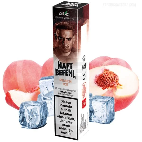 Alibia - Haftbefehl Einweg E-Zigarette - Peach Ice Billig