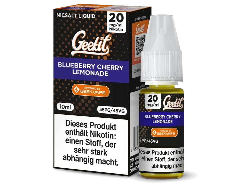 Highlight GeekVape - Geekit - Nikotinsalz Liquid - Watermelon Berries | Inhalt : 10ml | Nikotinsalz-Stärke : 20mg | Paketgröße : 1er Packung