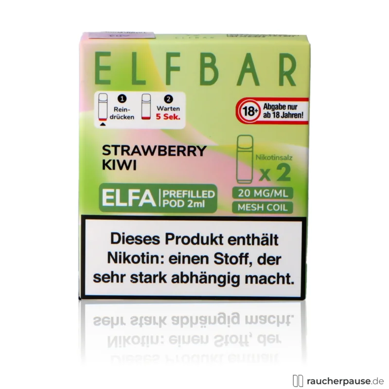 Elf Bar Elfa Prefilled Pods Strawberry Kiwi | 20mg/ml Nikotin | 2x2ml Wochenendangebot