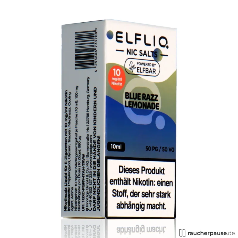 Knallerangebot Elfliq by Elf Bar Nikotinsalz Liquid Blue Razz Lemonade | 10mg/ml Nikotin | 10ml