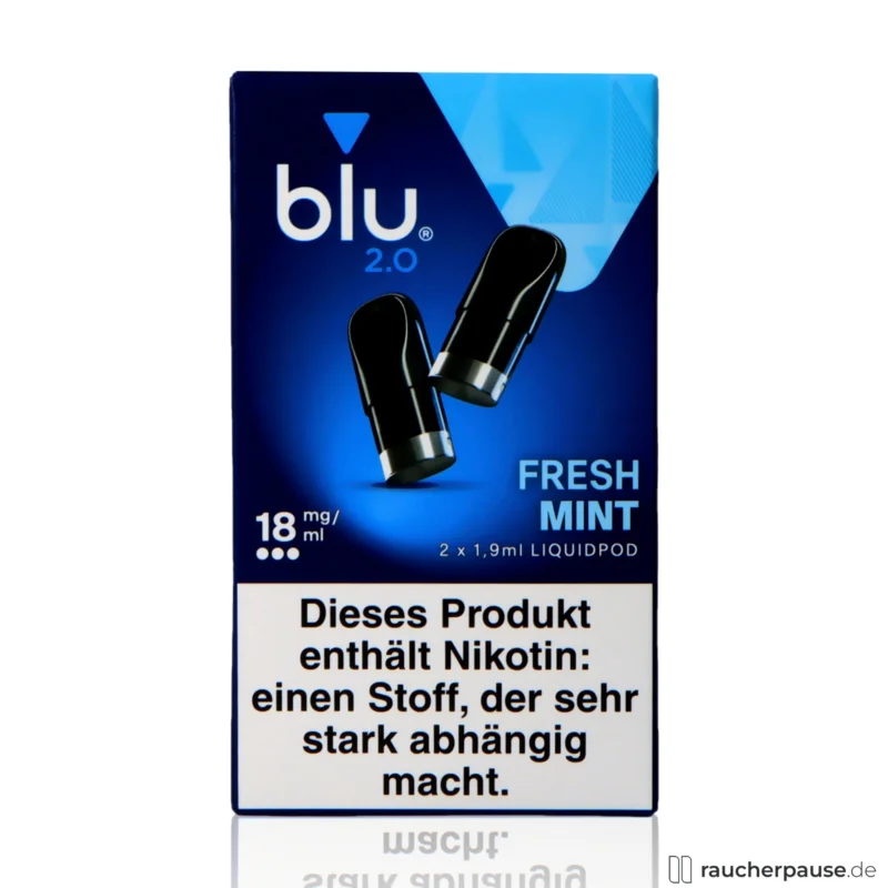Rabatt BLU 2.0 Fresh Mint Liquid Pod | 18mg/ml Nikotin | 2 Stück
