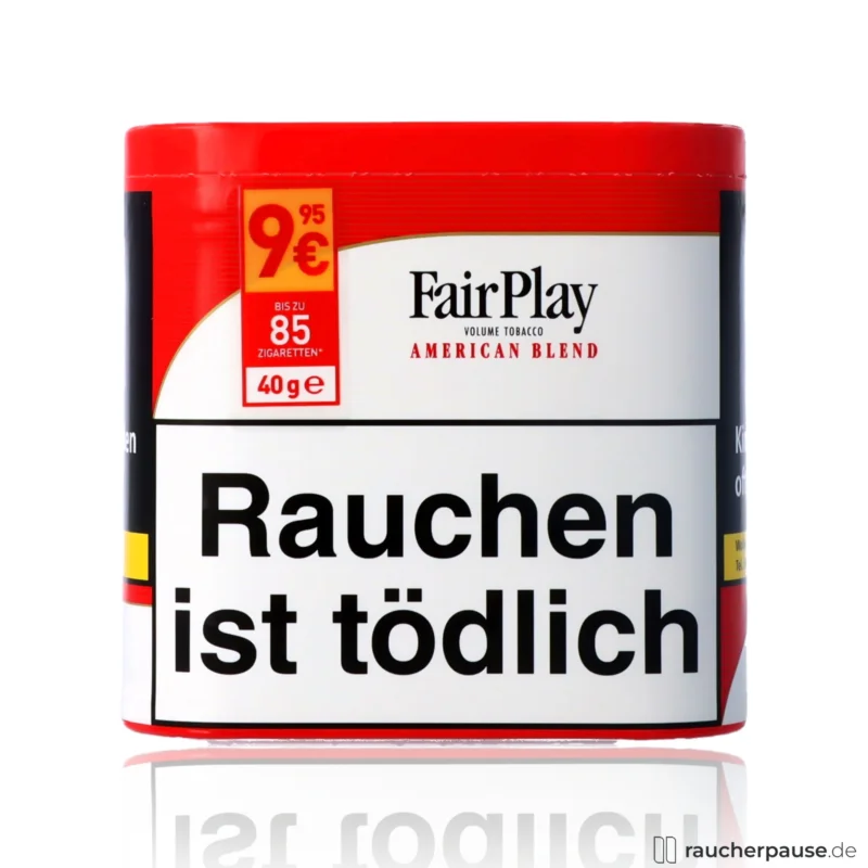 FairPlay XL Volumentabak | 40g Box | American Blend Burley, Virginia, Orient Kostenloser Rückversand