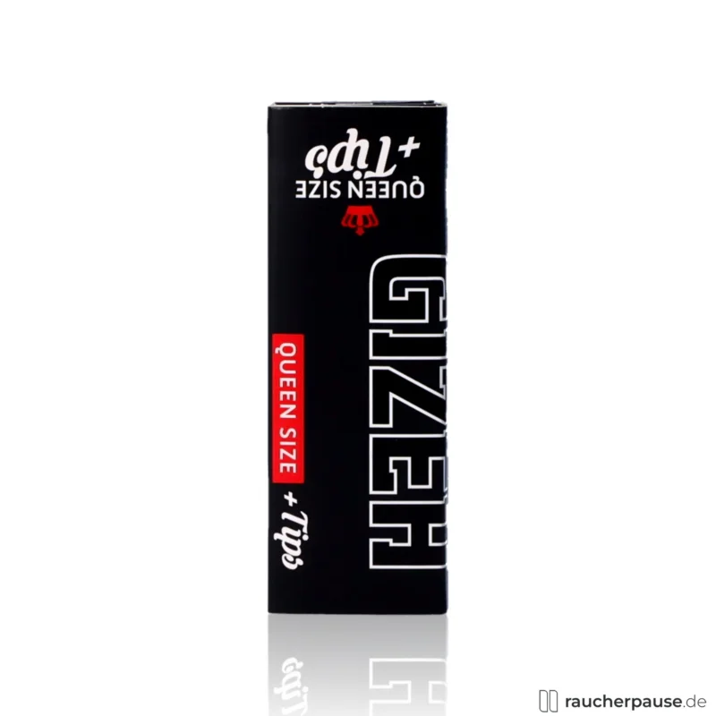 Meistverkauft Gizeh Black Queen Size | 50 Blättchen + 50 Tips | Extra dünn & geschmacksneutral