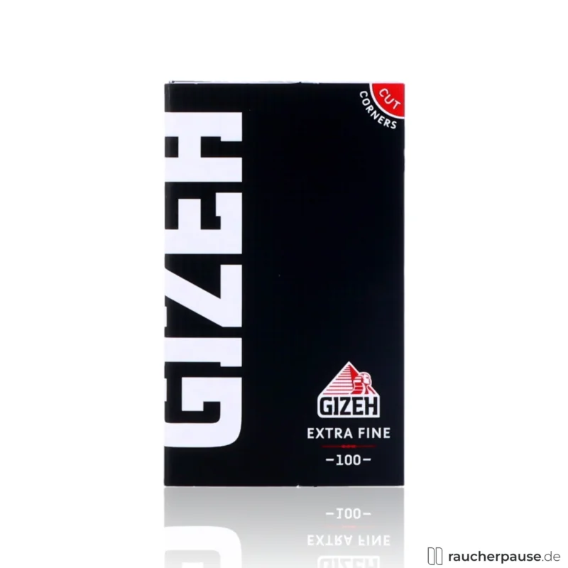 Kostenloser Rückversand Gizeh Black Extra Fine Zigarettenpapier | Magnetverschluss | 100 Blättchen | Extra Dünn