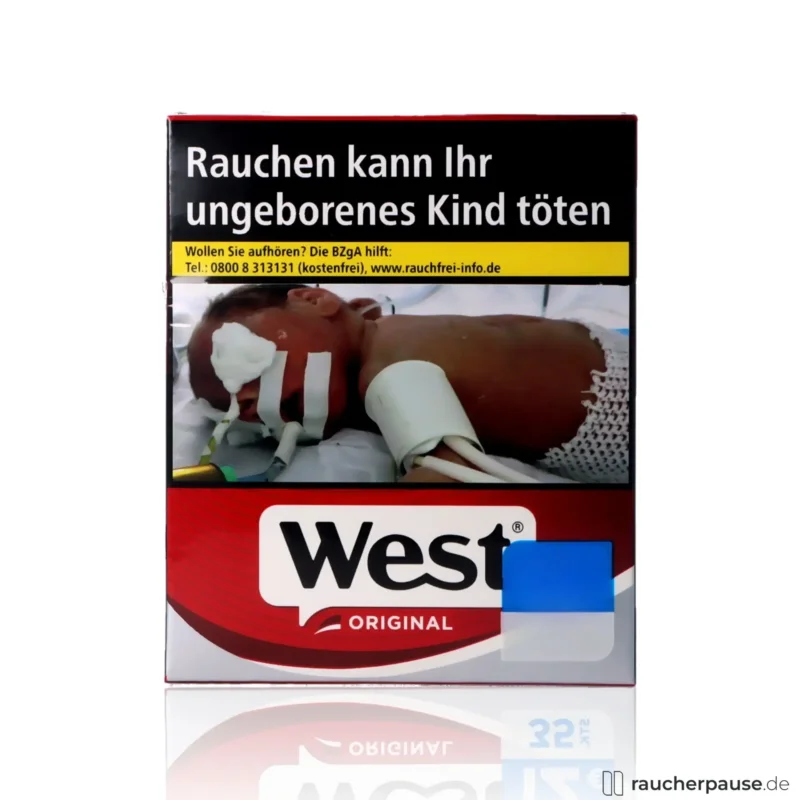 Abverkauf West Red Giga Zigaretten | 35 Stk. pro Packung