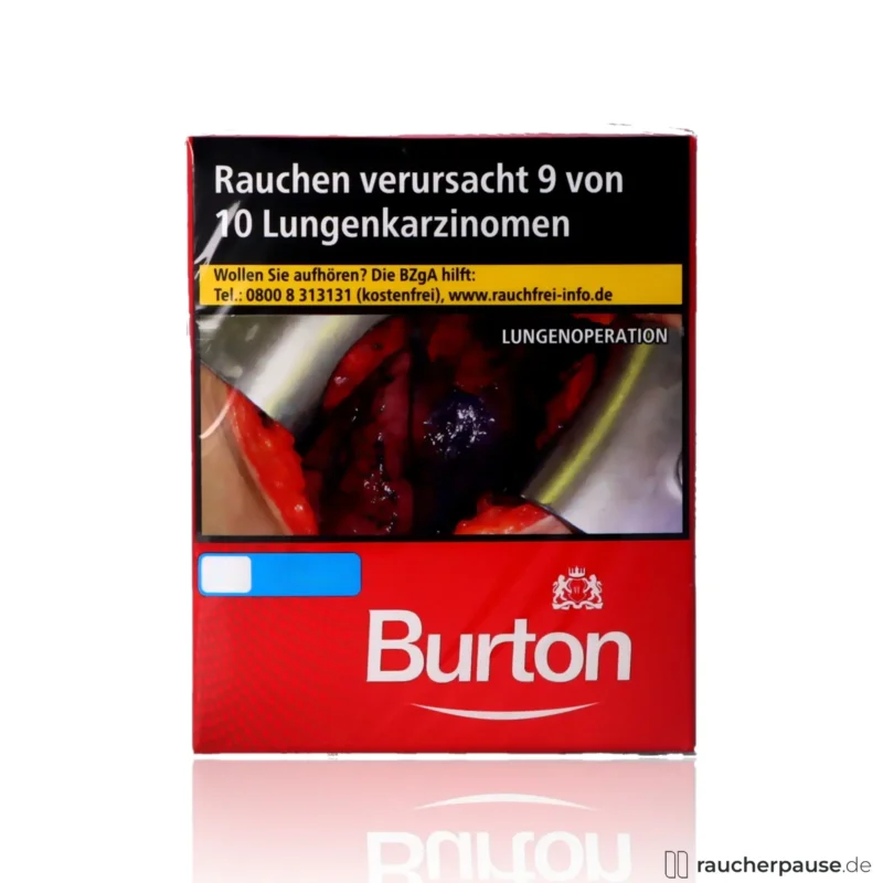 Ausverkauf Burton Red XXXL Zigaretten | 40 Stk. pro Packung