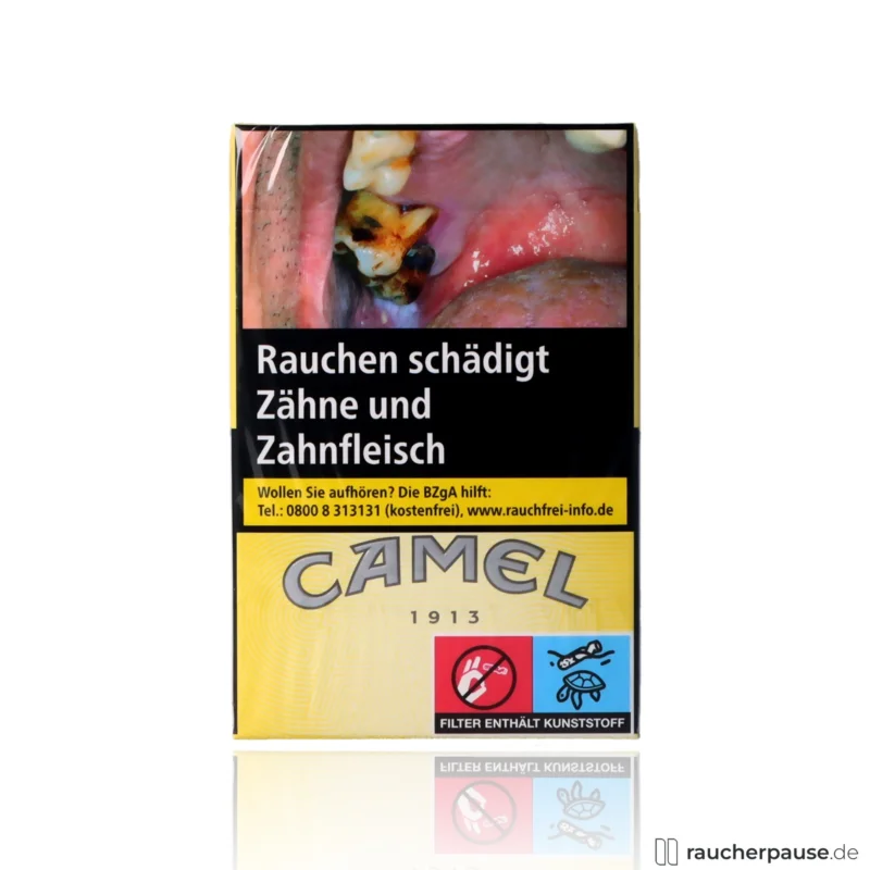 Kostenloser Rückversand Camel Yellow OP Zigaretten | 20 Stk. pro Packung | King-Size Format