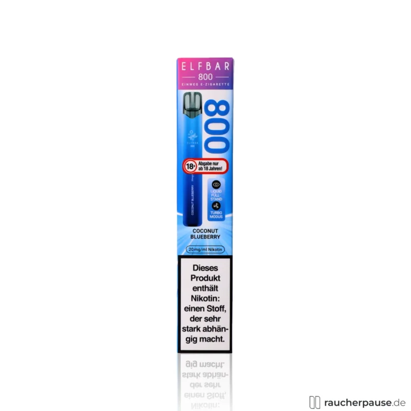 ELFBAR 800 Einweg E-Zigarette | Coconut Blueberry | 20mg Nikotin | 800 Züge Direkt Vom Hersteller