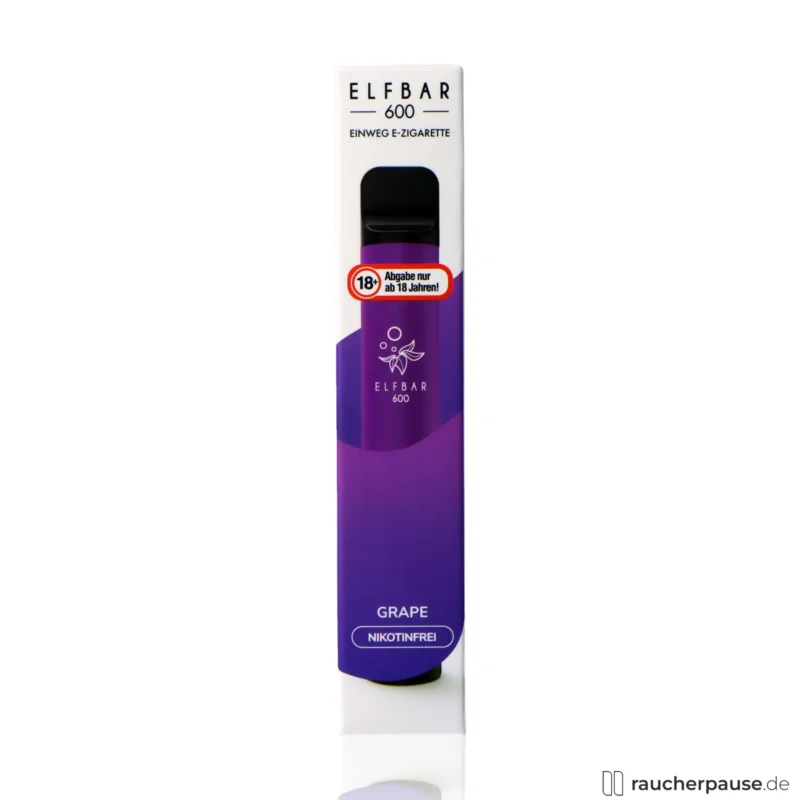 Neue Kollektion ELFBAR E-Shisha Grape | Nikotinfrei | Einweg E-Zigarette