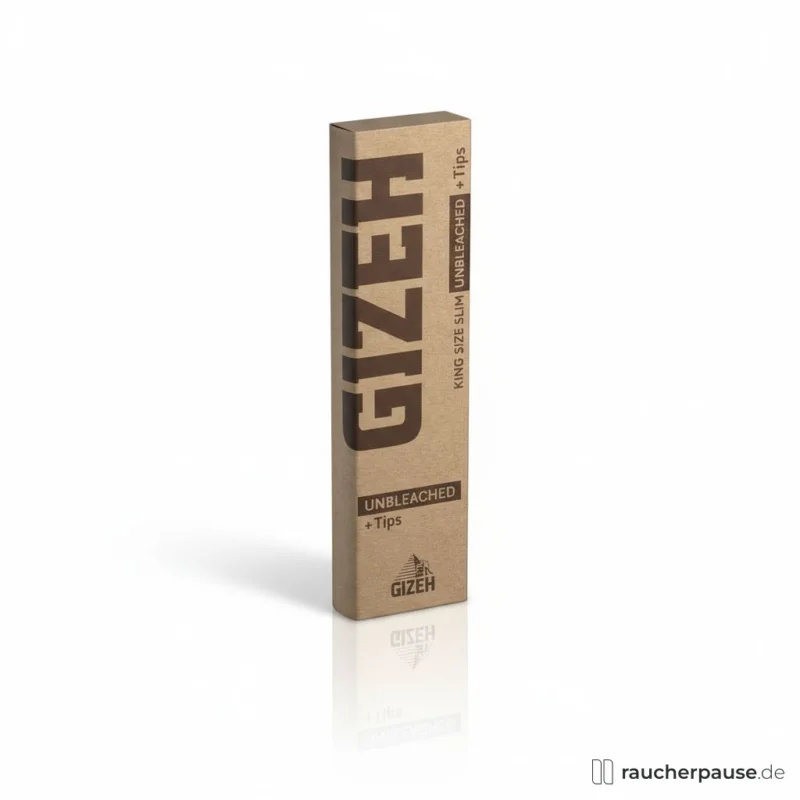 GIZEH Unbleached Papers | 34 Blättchen & Tips Wochenendangebot