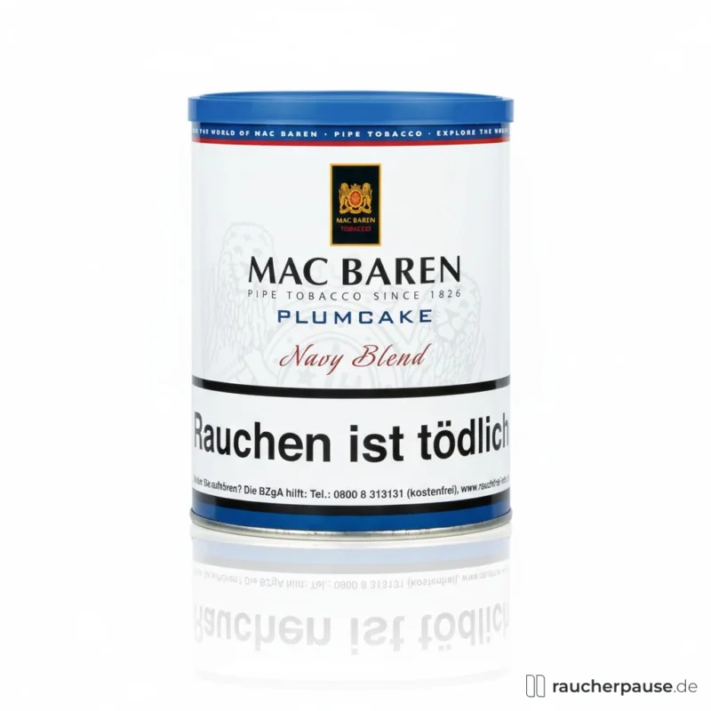 Mac Baren Plumcake Pfeifentabak | 250g Dose | Virginia, Burley, Cavendish, Latakia Schneller Versand