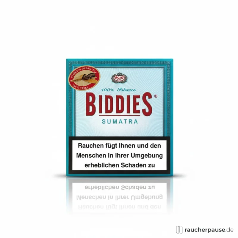 Biddies Sumatra Cigarillos | 20er Box | Java-Deckblatt, 6-8 Min. Super-Preis