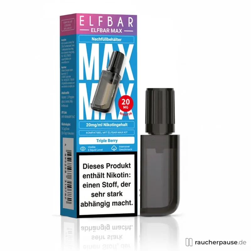 Elfbar MAX Triple Berry Refill Pod | 10ml | 20mg Nikotinsalz Letzte Chance