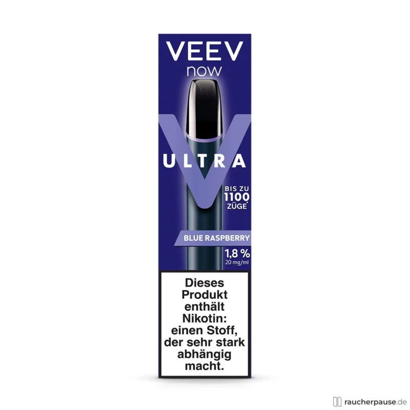 VEEV Now Ultra Einweg E-Zigarette | Blue Raspberry | 20mg Nikotin | 1100 Züge Bestseller