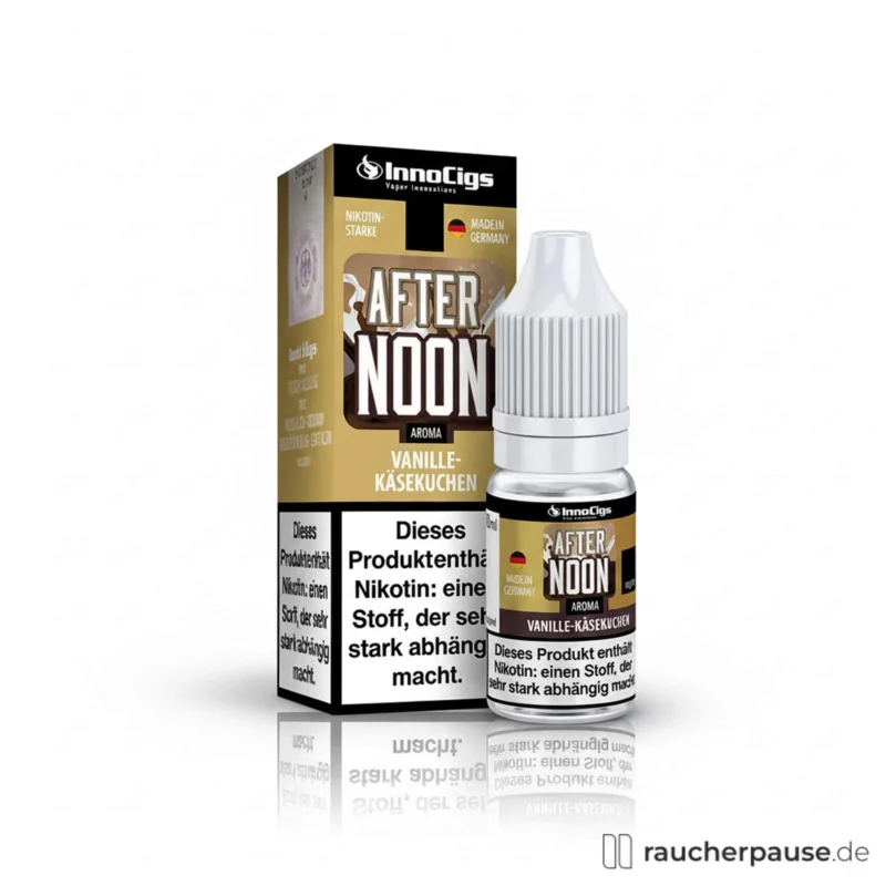 Top-Seller InnoCigs E-Liquid Afternoon Vanille für E-Zigarette | 10ml Flasche | 0mg Nikotin