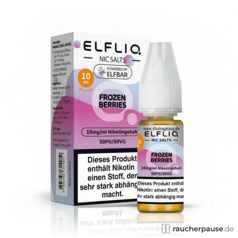 Elfliq Frozen Berries Nikotinsalz Liquid 10 mg/ml für Pod E-Zigaretten | 10 ml Super-Preis