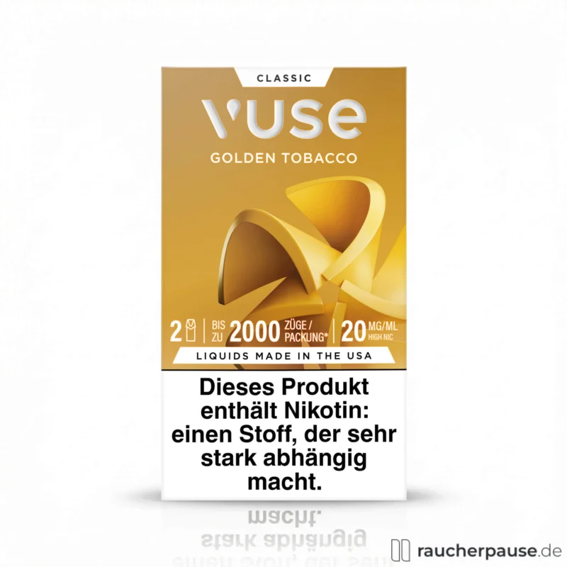 Vuse Pods Golden Tobacco | 20 mg/ml Nikotin | 2 Pods Neuheit