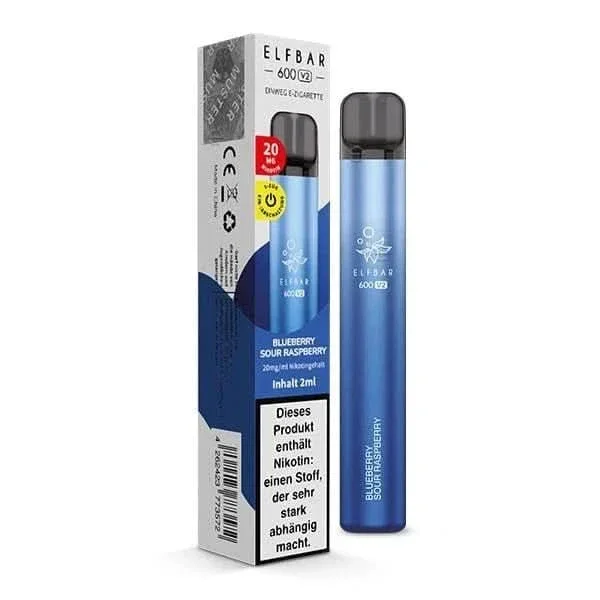 Markenprodukt Elf Bar 600 V2 CP - Blueberry Sour Raspberry (Blaubeere Sauer Himbeere)
