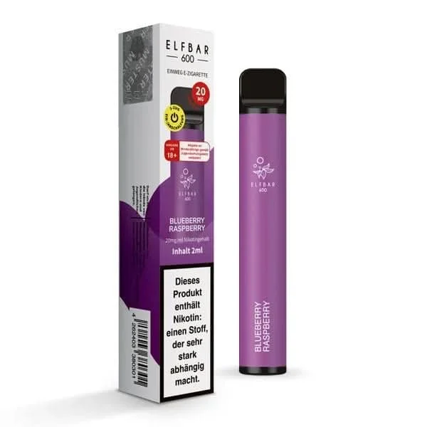Solange Der Vorrat Reicht Elf Bar 600 CP (V1) - Blueberry Raspberry (Blaubeere-Himbeere)