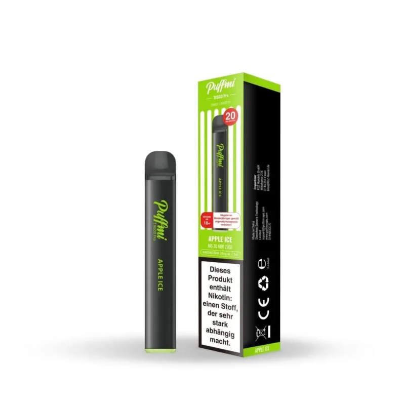 Puffmi TX600 Pro - Apple Ice (Apfel Menthol) Finale Aktion