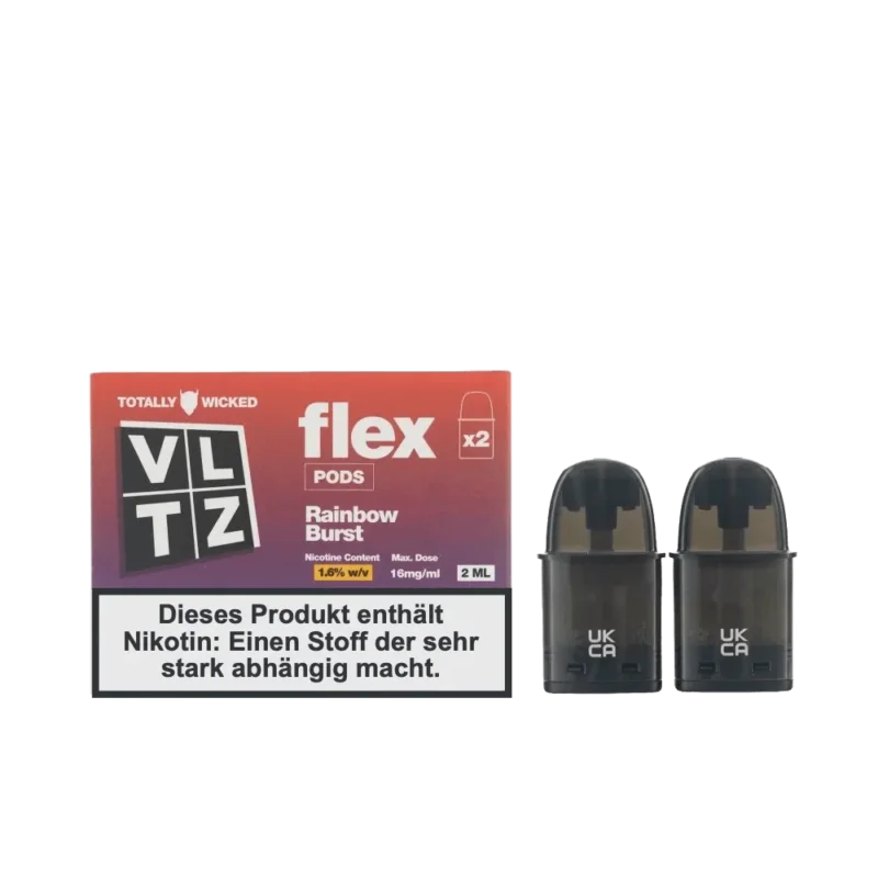 Saisonangebot VLTZ Flex Pod (2er Set) - Rainbow Burst (Erdbeere Pampelmuse Schwarze-Johannisbeere Menthol)