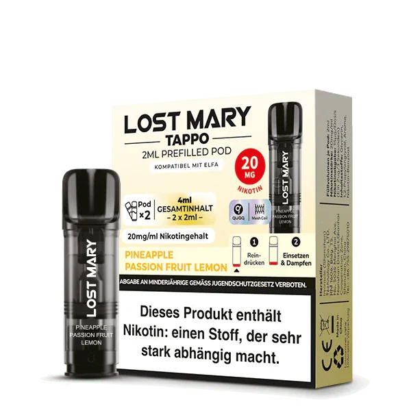 Preis Gesenkt Tappo Pod (2er Set) - Pineapple Passion-Fruit Lemon (Ananas Maracuja Zitrone)
