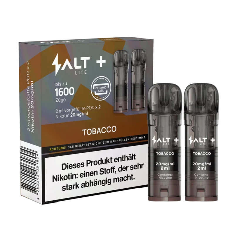 Neuheit Salt+ Lite Pod (2er Set) - Tobacco (Tabak)