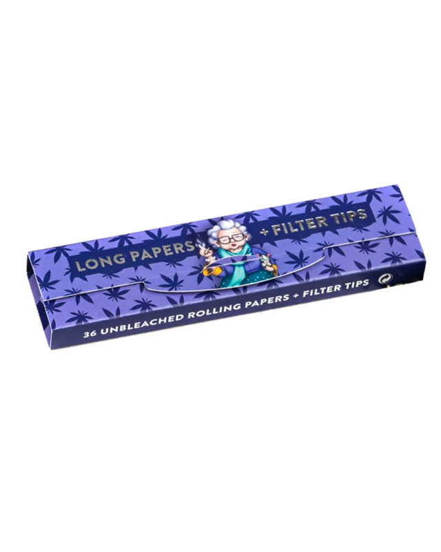 Kostenloser Rückversand GRANNY´S WEED KSS ungebleichte Papers | 36 Blatt + Tips