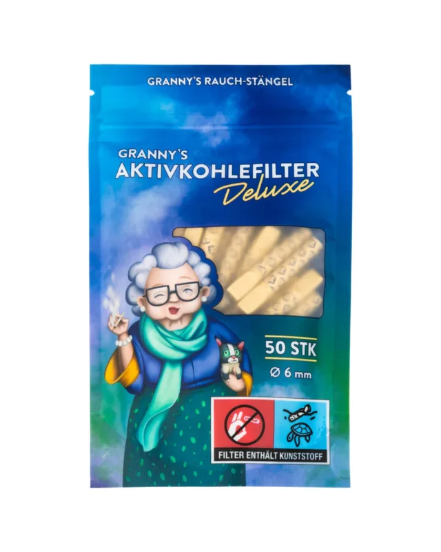 GRANNY´S WEED Aktivkohlefilter ‘Deluxe’ 50 Stück | Ø 6 mm Nur Für Kurze Zeit