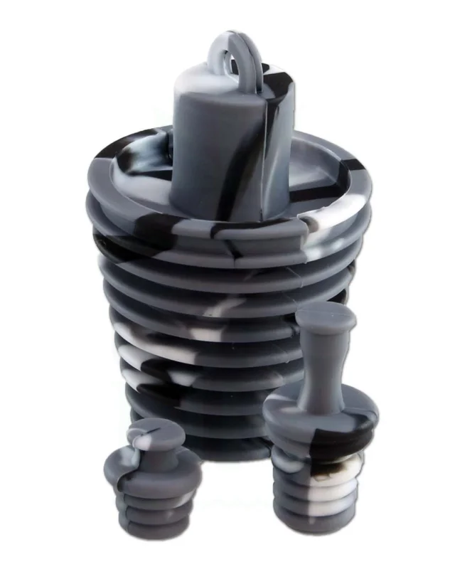 BLACK LEAF Silikonstopfenset für Bongs Expressversand