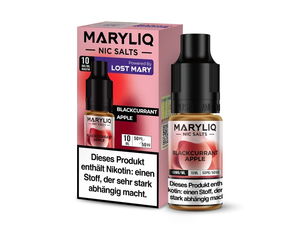 Markenprodukt LOST MARY Maryliq Blackcurrant Apple Nikotinsalz Liquid 10ml - 10mg