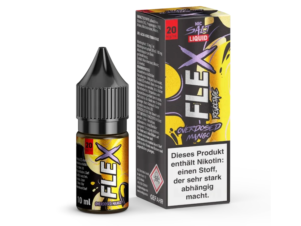 Mango Overdosed | Revoltage FLEX Liquid 10ml 20mg/ml Nur Für Kurze Zeit