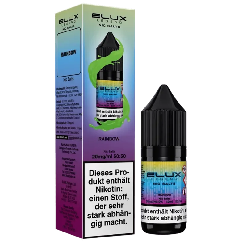 ELUX Liquid mit Nikotin Rainbow 20mg/ml Neue Ware