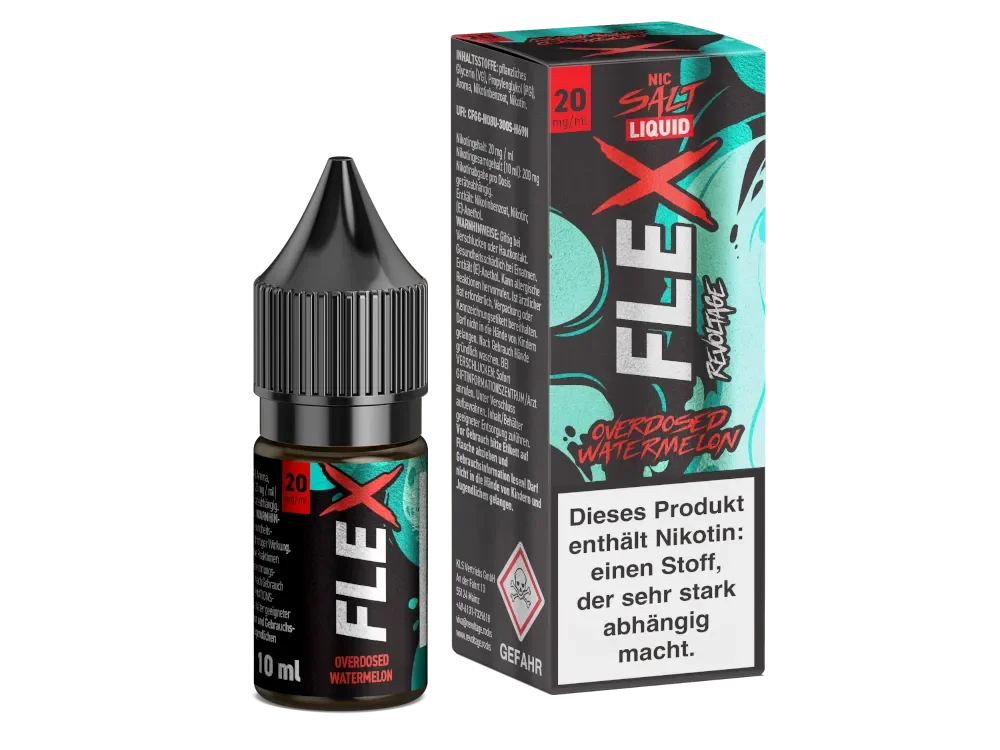 Sichere Zahlung Watermelon Overdosed | Revoltage FLEX Liquid 20mg/ml 10ml