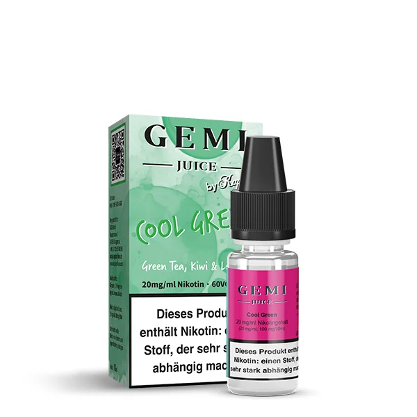 Sichere Zahlung GEMI JUICE by Kapka's Flava Cool Green Nikotinsalz Liquid 20mg