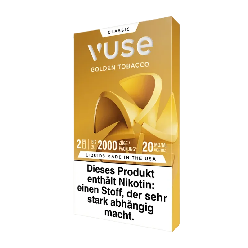 Top-Seller VUSE Pod Golden Tobacco 20mg/ml - 2er Packung