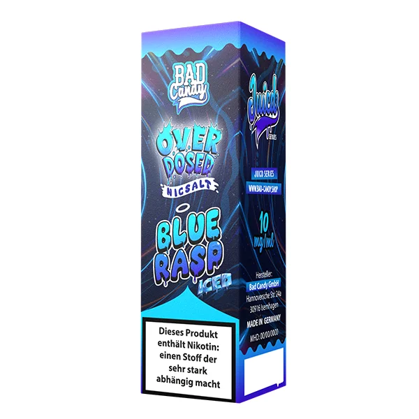 Garantierte Lieferung BAD CANDY JUICD Series Blue Rasp Liquid 10mg - 10ml