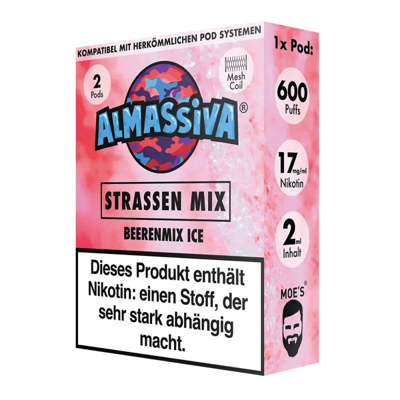 Jetzt Kaufen AL MASSIVA Strassen Mix prefilled Pods 17mg/ml - 2 Stück