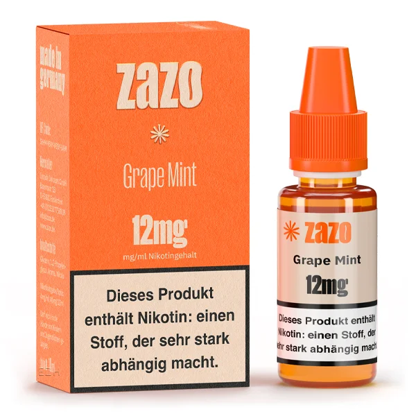 Top-Angebot ZAZO Classics Liquid mit Nikotin 12mg/ml - Grape Mint