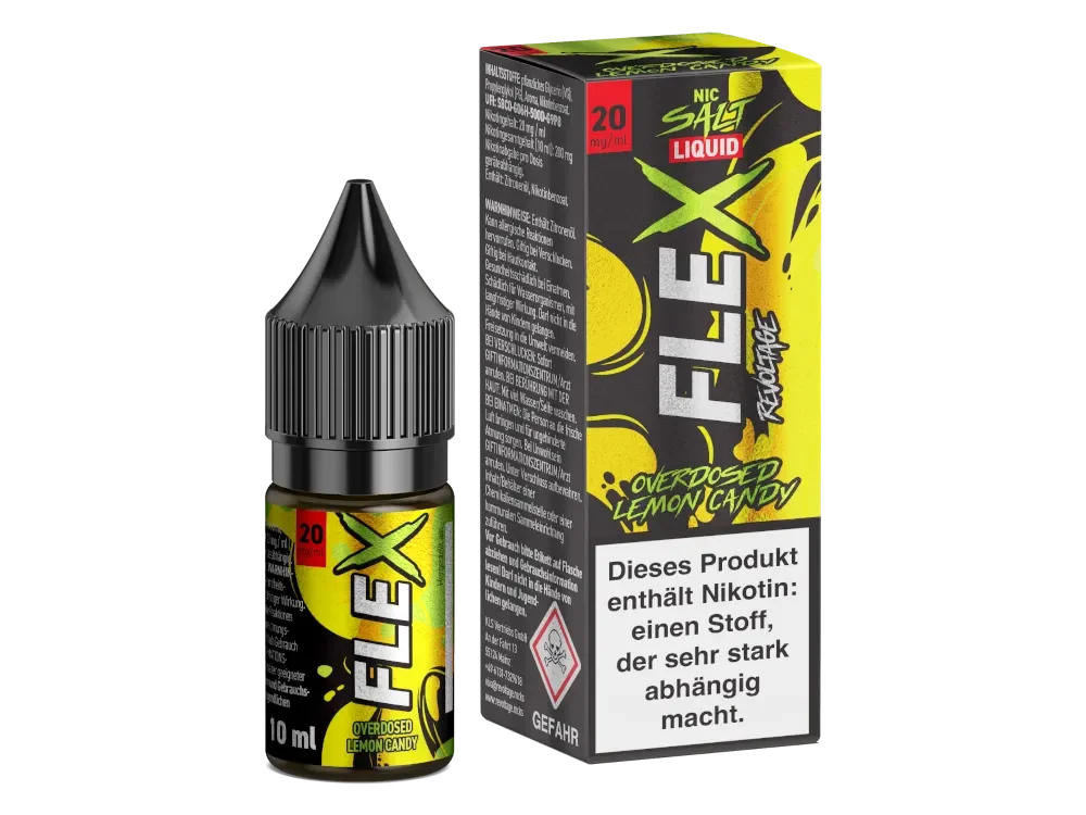 Sichere Zahlung Lemon Candy Overdosed | Revoltage FLEX Liquid 20mg/ml 10ml
